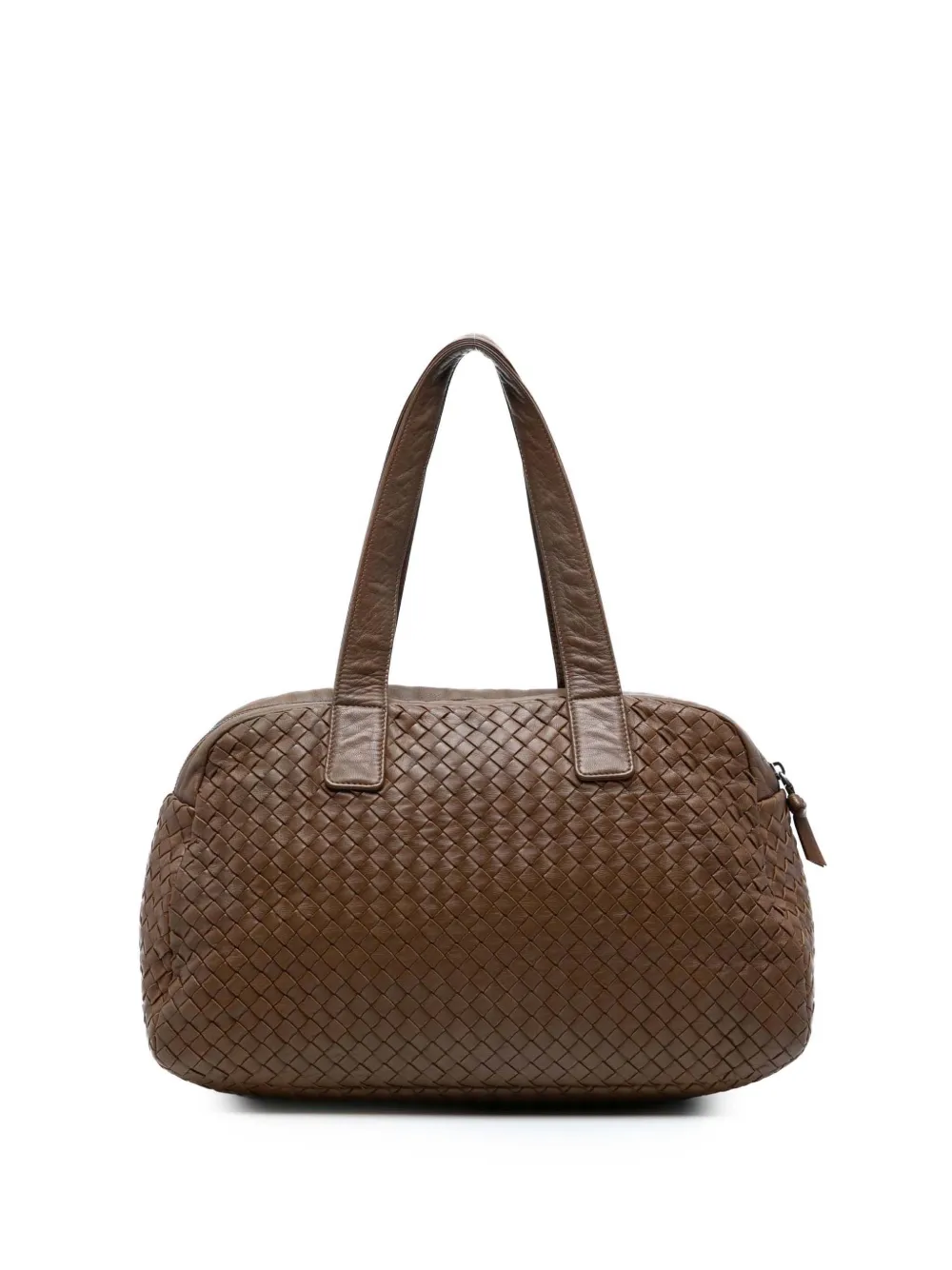 Bottega Veneta Pre-Owned 2012-2025 ナッパ イントレチャート ショルダーバッグ - ブラウン