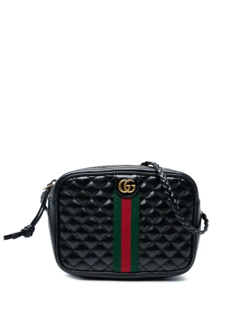 Gucci Pre-Owned 2000-2015 Mini Quilted Leather Web Trapuntata crossbody bag