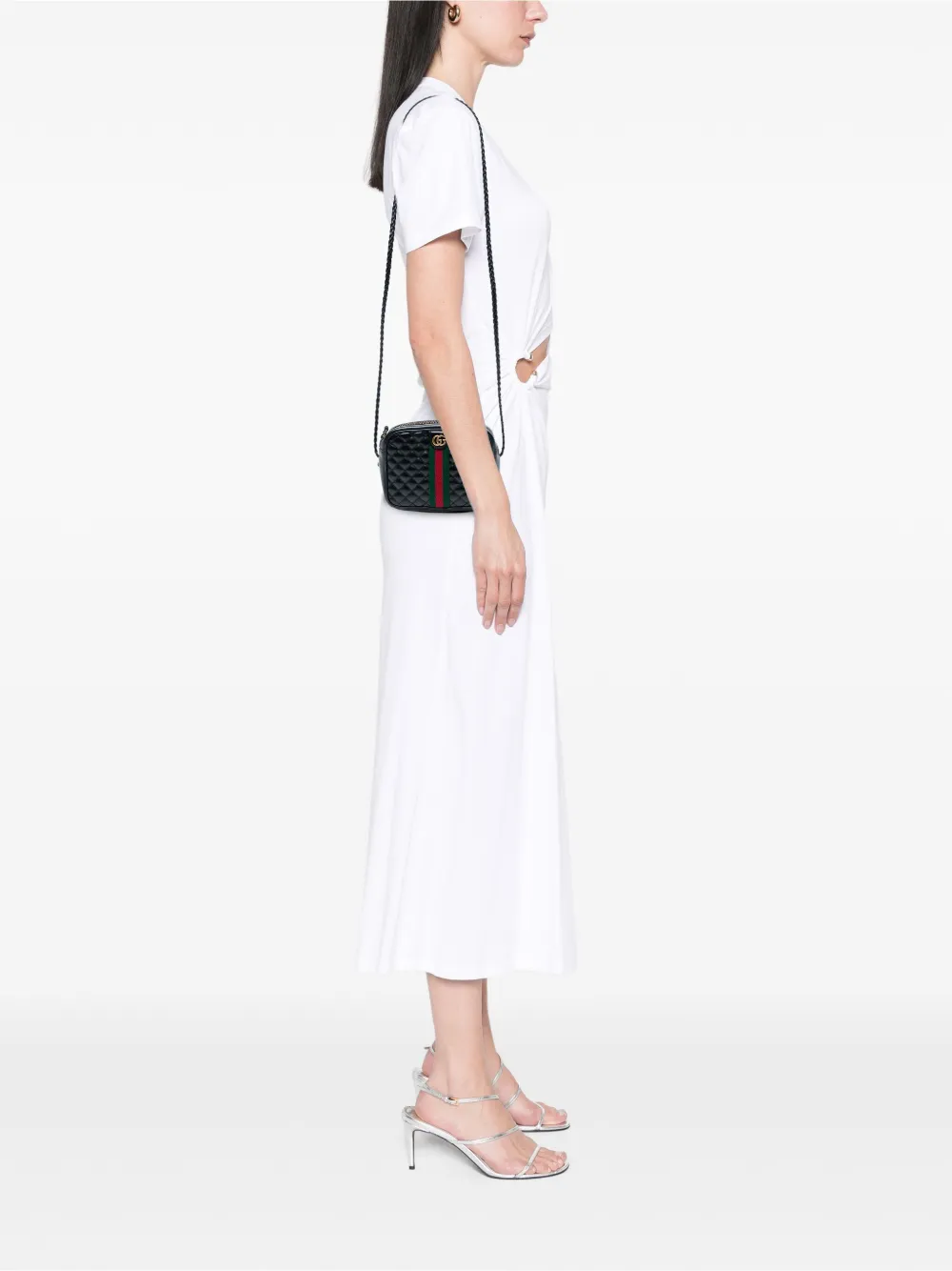 Gucci Pre-Owned 2000-2015 mini Web Trapuntata Umhängetasche aus gestepptem Leder | Pre-owned & Archive | Image 2