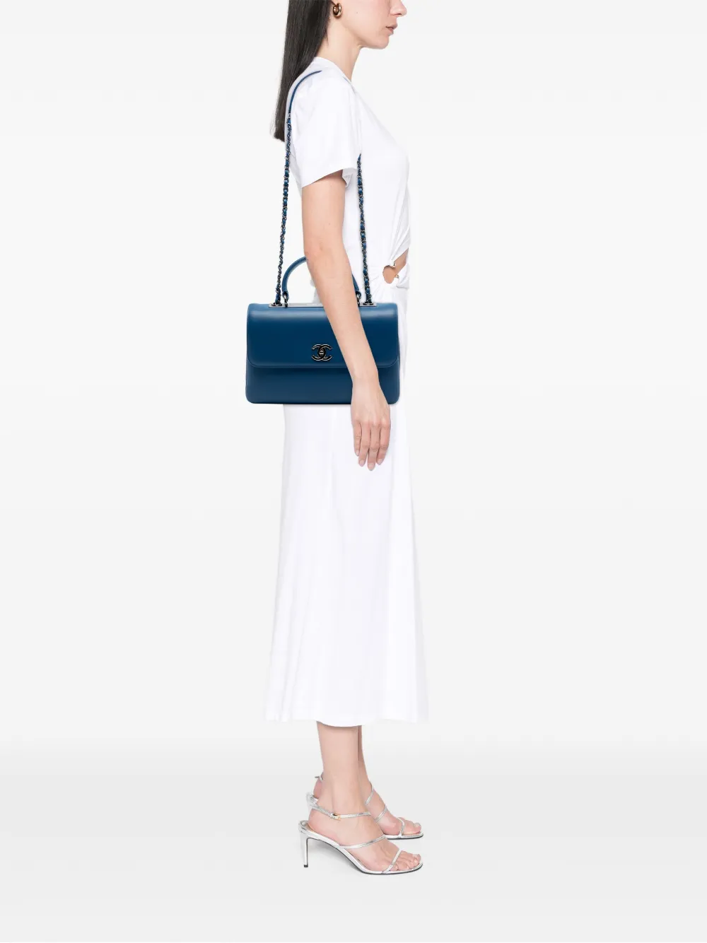 CHANEL Pre-Owned 2019 Medium Lambskin Trendy CC Top Handle Bag satchel | Pre-Owned | Image 2