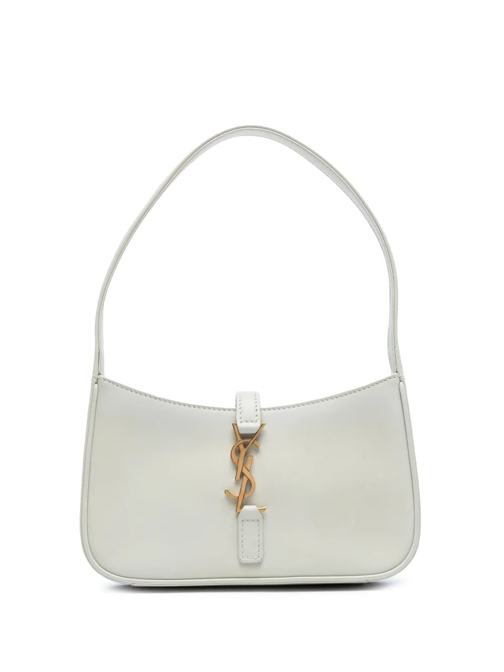 Saint Laurent Pre-Owned 2022 Mini Smooth Calfskin Le 5 a 7 Hobo shoulder bag | White | Image 1
