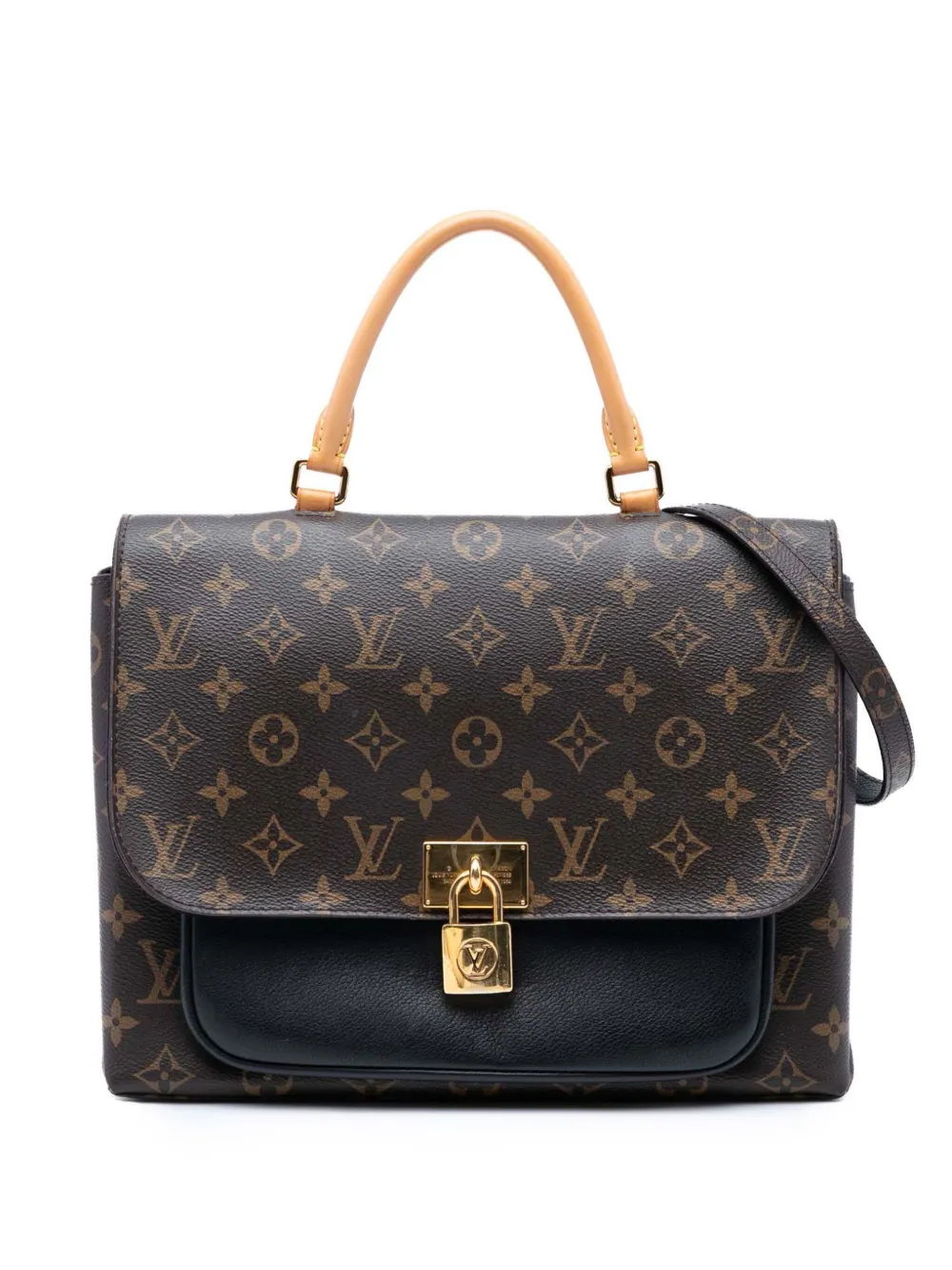 Louis Vuitton Pre-Owned 2018 モノグラム マリニャン サッチェルバッグ - ブラック