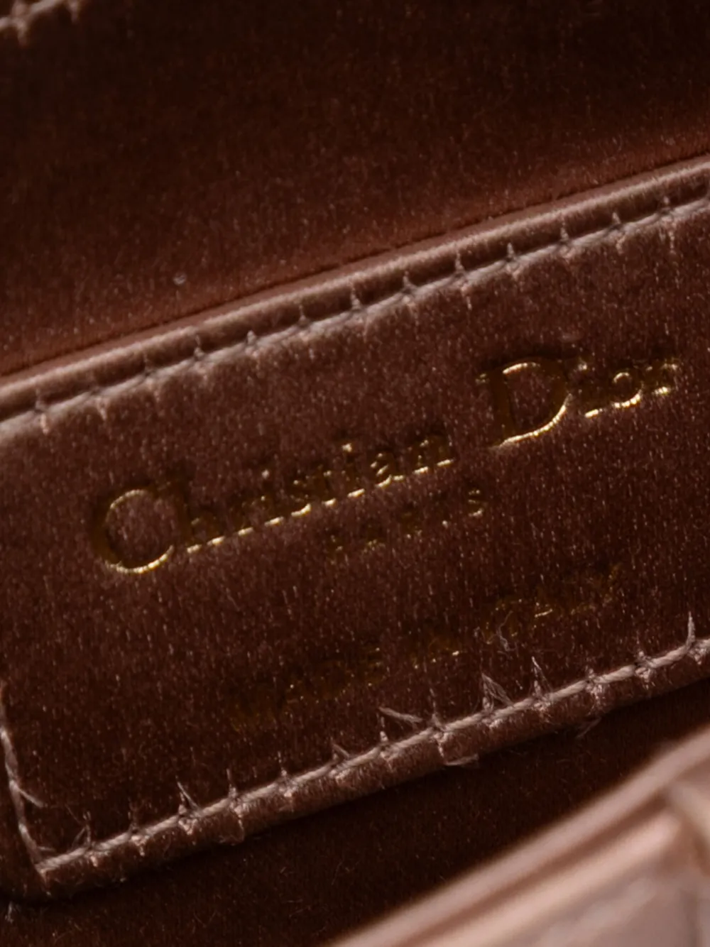 Pre-owned Dior 2019 Mini Satin Crystal Embellished Saddle Bag Handbag In Pink