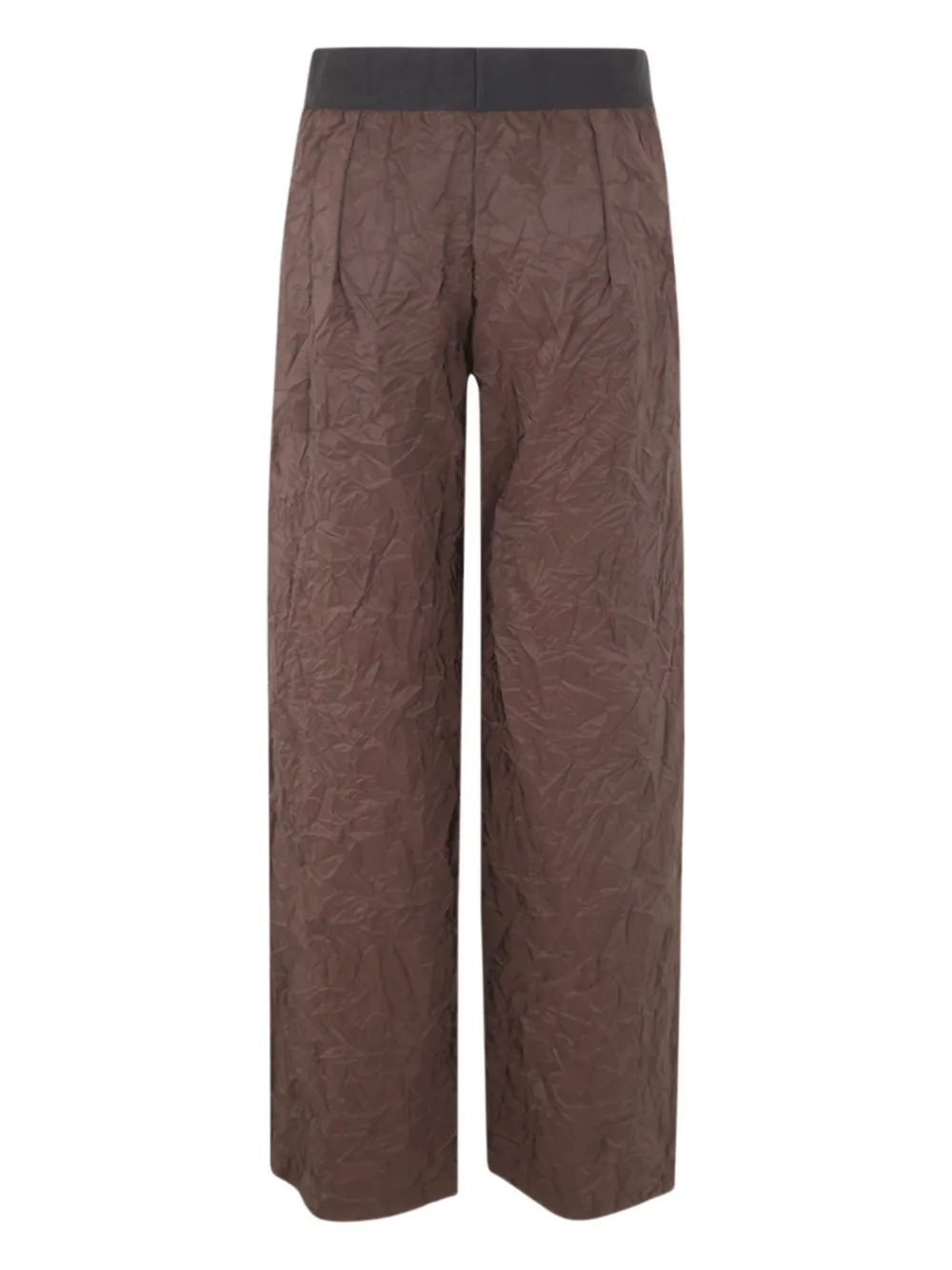 Maria Calderara Gekreukte broek - Bruin