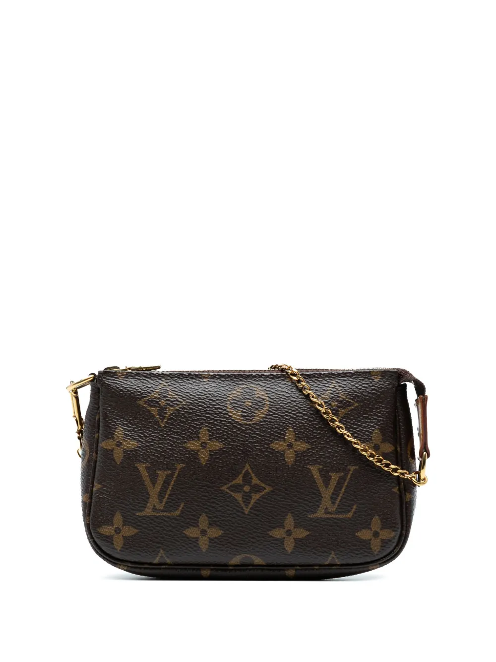 Louis Vuitton Pre-Owned 2021 モノグラム ミニ ポシェット アクセソワール ハンドバッグ - ブラウン Louis Vuitton Pre-Owned 2021 モノグラム ミニ ポシェット アクセソワール ハンドバッグ - ブラウン