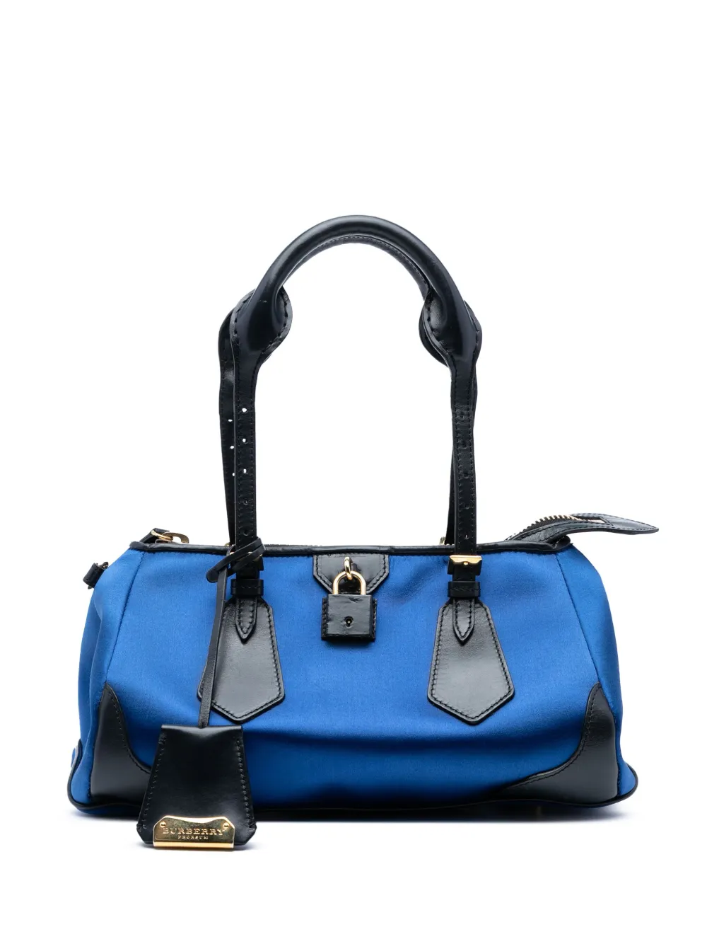 Burberry Pre-Owned 2000-2017 サテン ブレイズ ハンドバッグ - ブルー