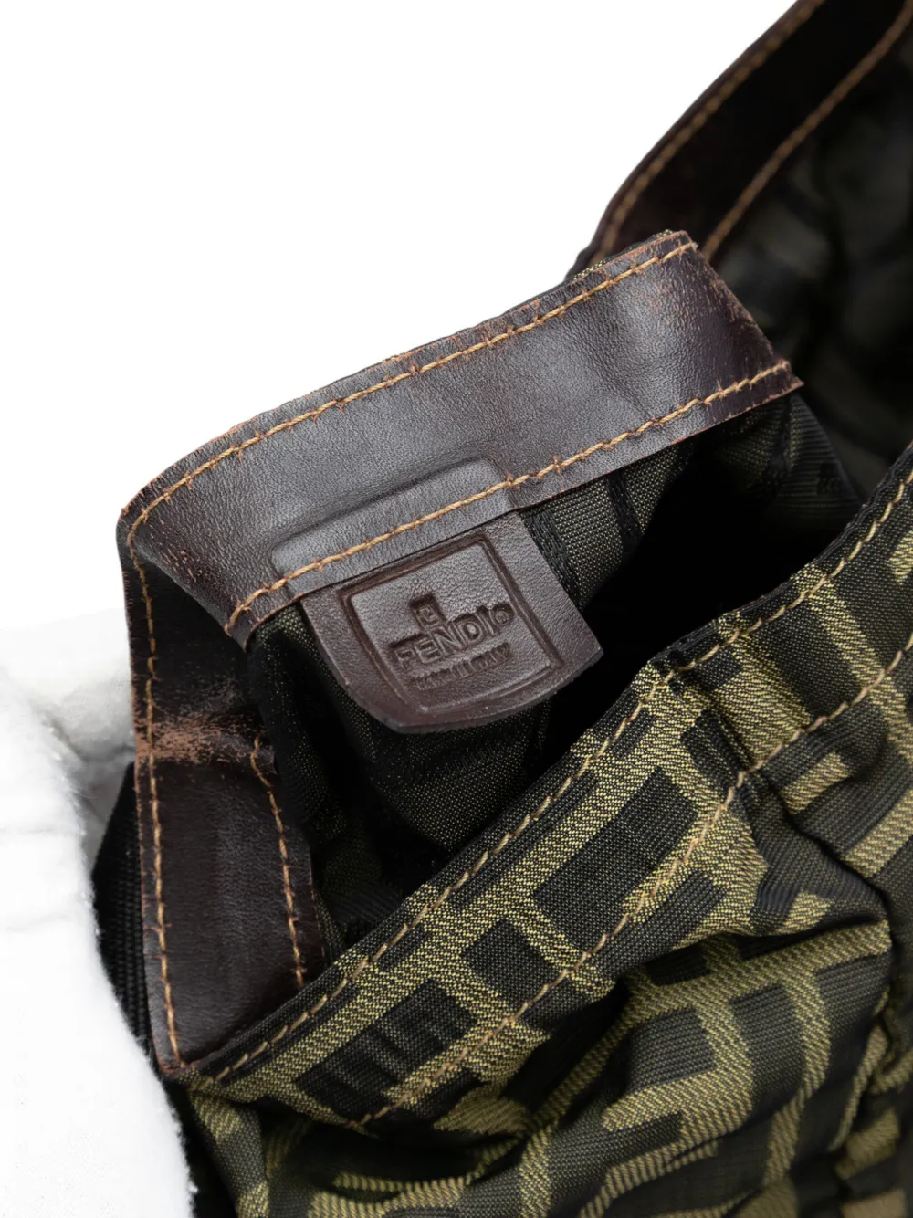 Fendi Pre-Owned 20th Century Zucca Canvas And Nylon Foldable Tote