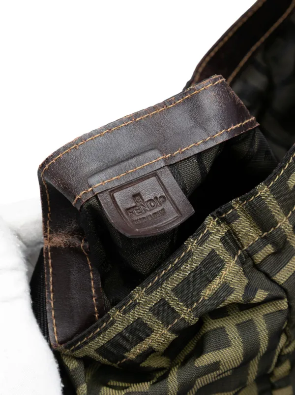 Fendi Pre-Owned 20th Century Zucca Canvas And Nylon Foldable Tote