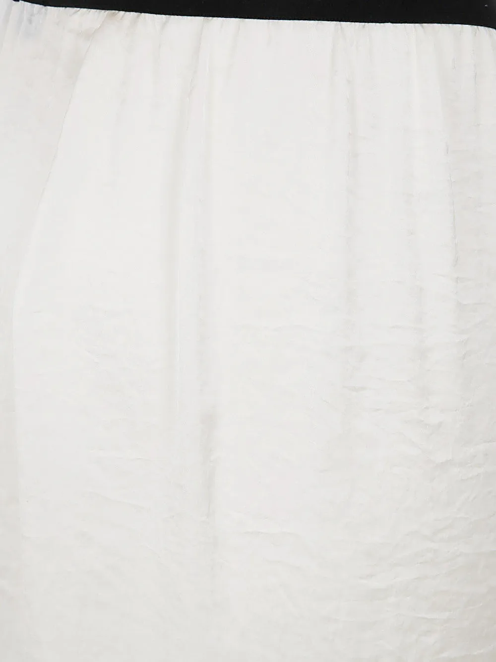 Maria Calderara Contrast-band Trousers In Neutral