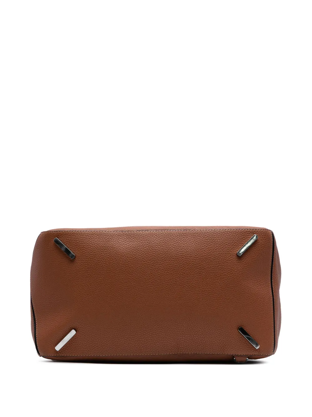 Pre-owned Loewe 2018 Large Calfskin Puzzle Satchel In Brown