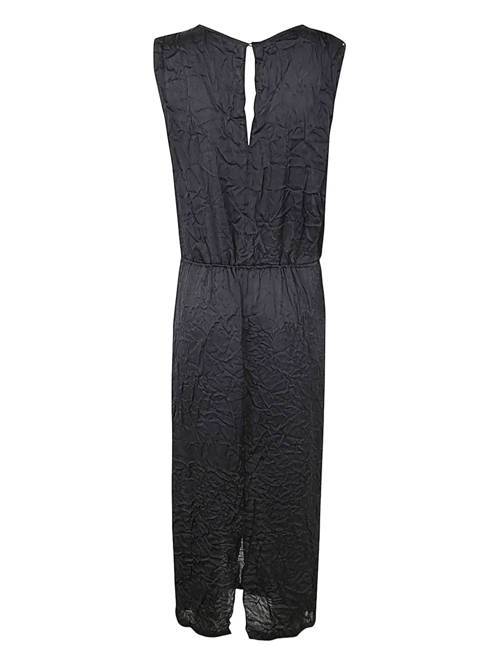 Maria Calderara Jurk met gekreukt effect - Zwart