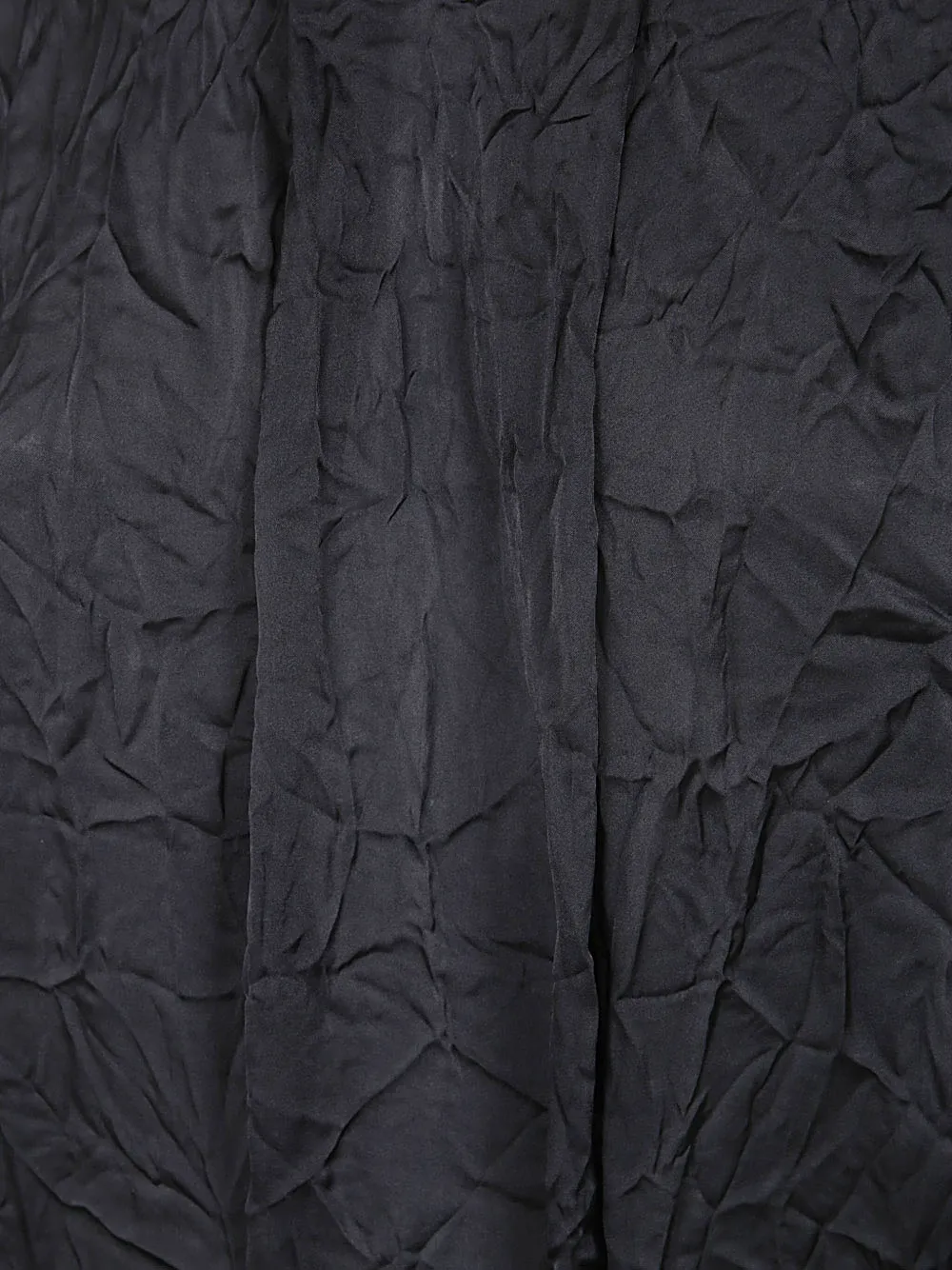 Maria Calderara Jurk met gekreukt effect Zwart