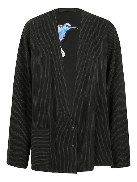 Maria Calderara pinstriped pocket jacket