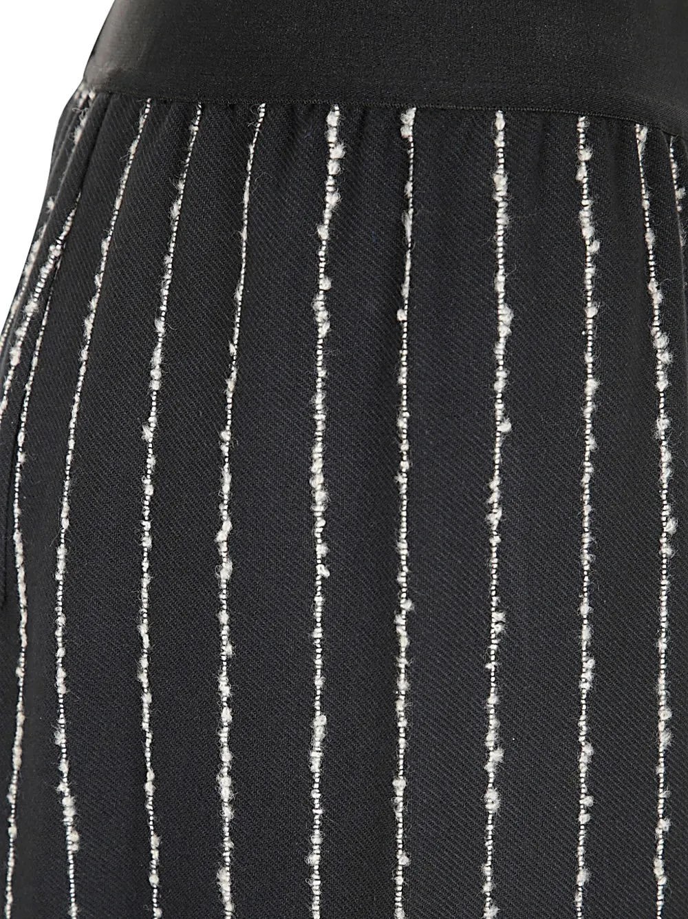  Maria Calderara Striped Trousers - Black 