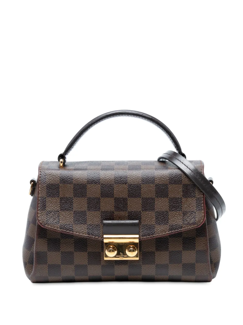 Louis Vuitton Pre-Owned 2019 ダミエ エベヌ クロワゼット サッチェルバッグ - ブラウン Louis Vuitton Pre-Owned 2019 ダミエ エベヌ クロワゼット サッチェルバッグ - ブラウン