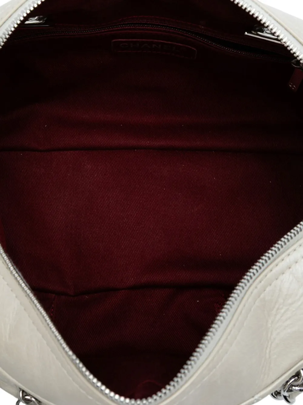 2006-2008 Quilted Aged Calfskin Cotton Club Bowler Bag Shoulder Bag