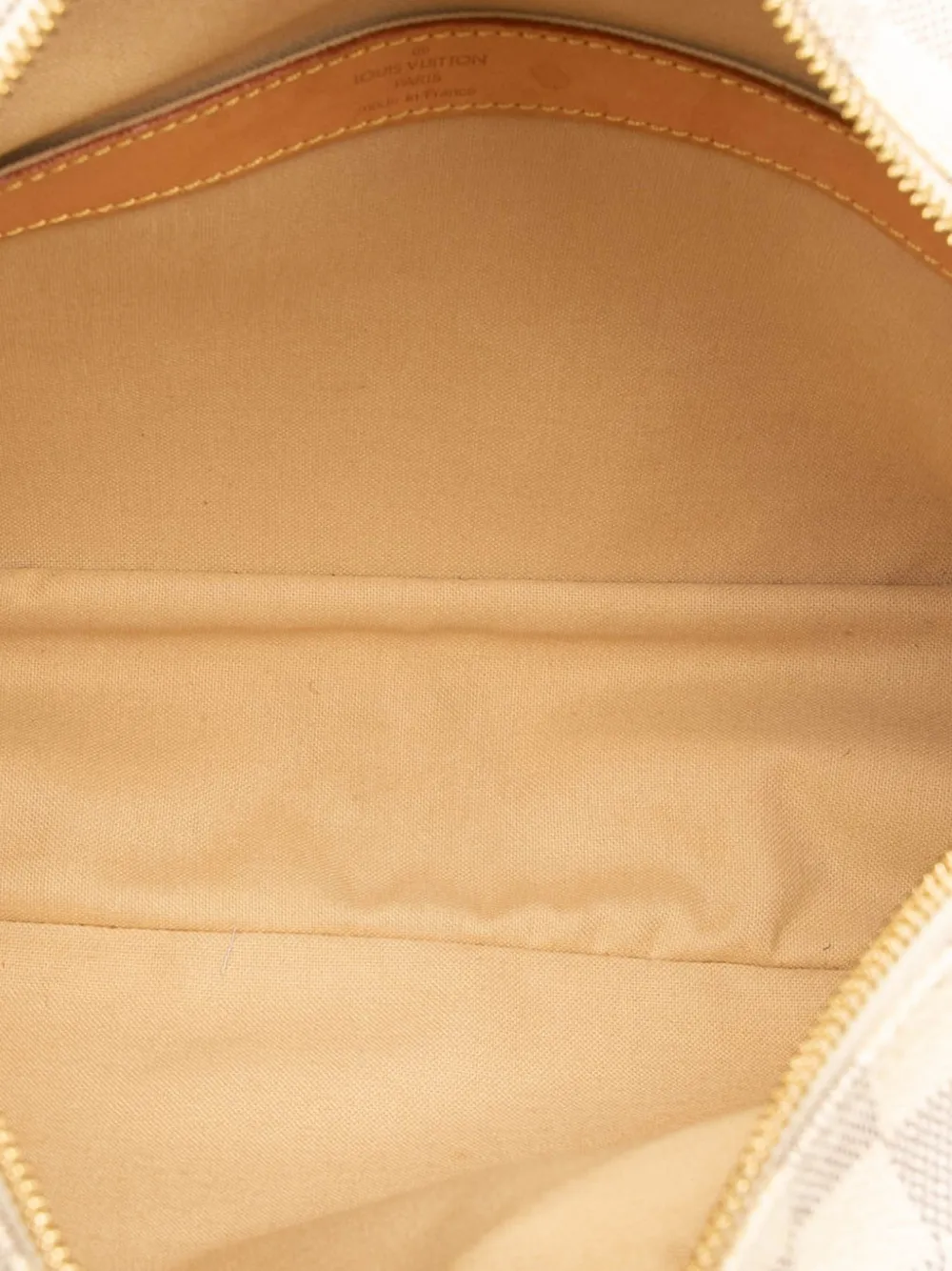 Pre-owned Louis Vuitton 2007 Damier Azur Naviglio Crossbody Bag In White