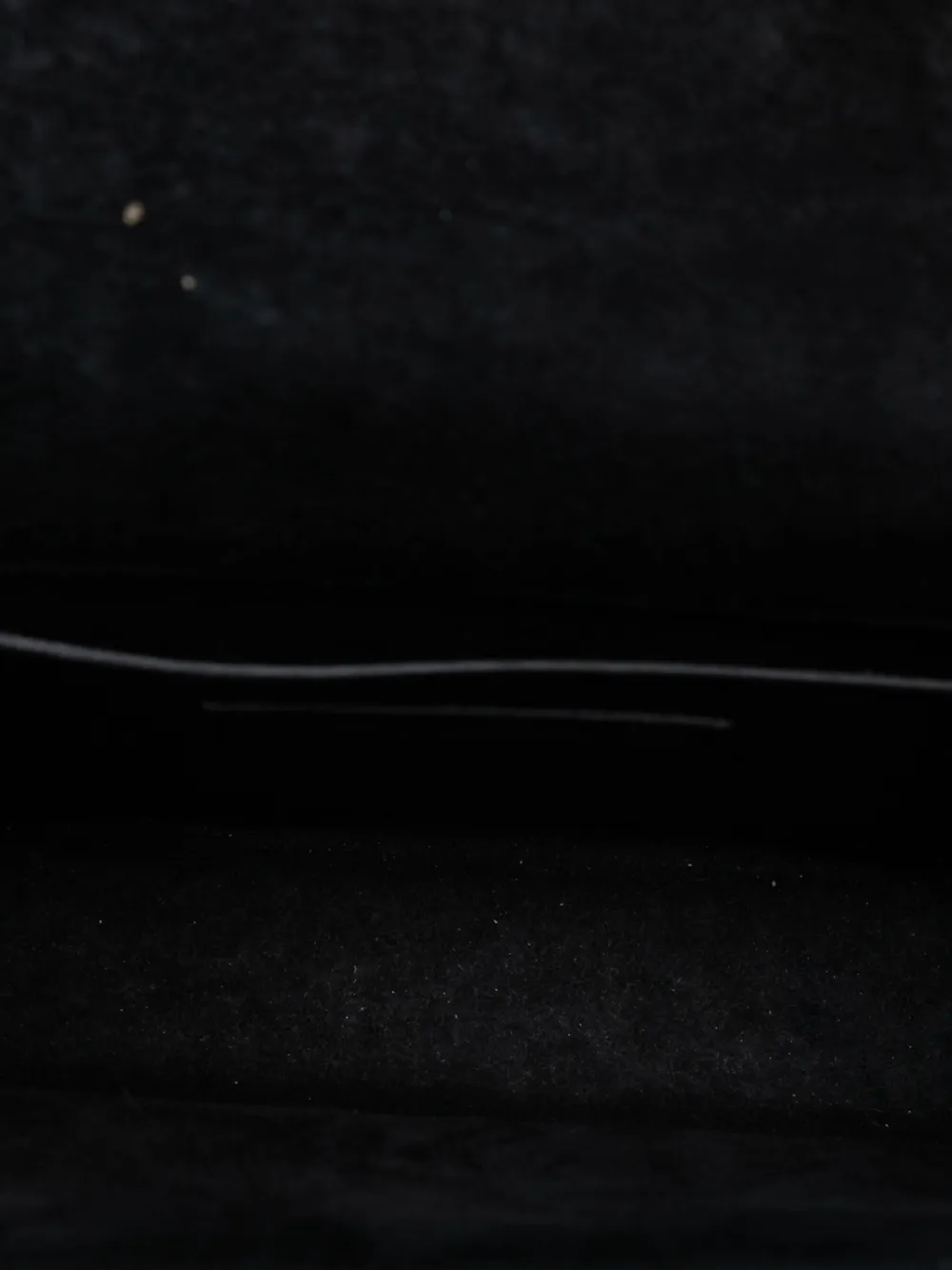 SAINT LAURENT Pre-owned 2015 Small Patent Monogram Kate Crossbody Bag In Black