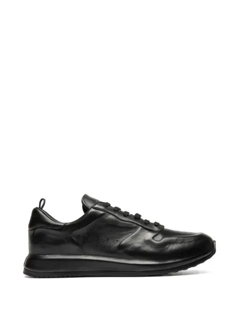 Officine Creative perforated-detail leather sneakers