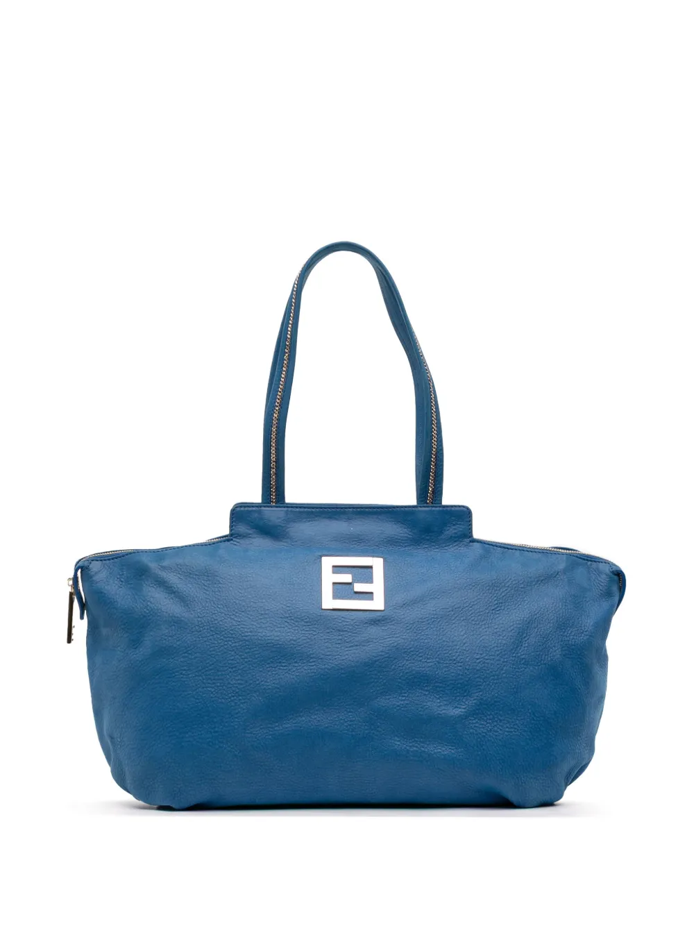 Fendi Pre-Owned 2010-2025 Medium FF Nubuck Chains tote bag | Blue | Image 1