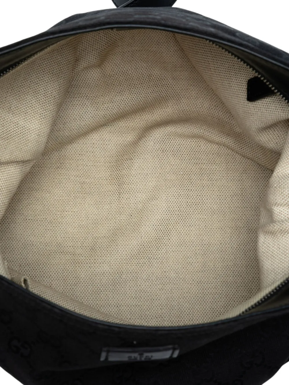 Pre-owned Gucci 2016-2025 Gg Canvas Web Crossbody Bag In Black