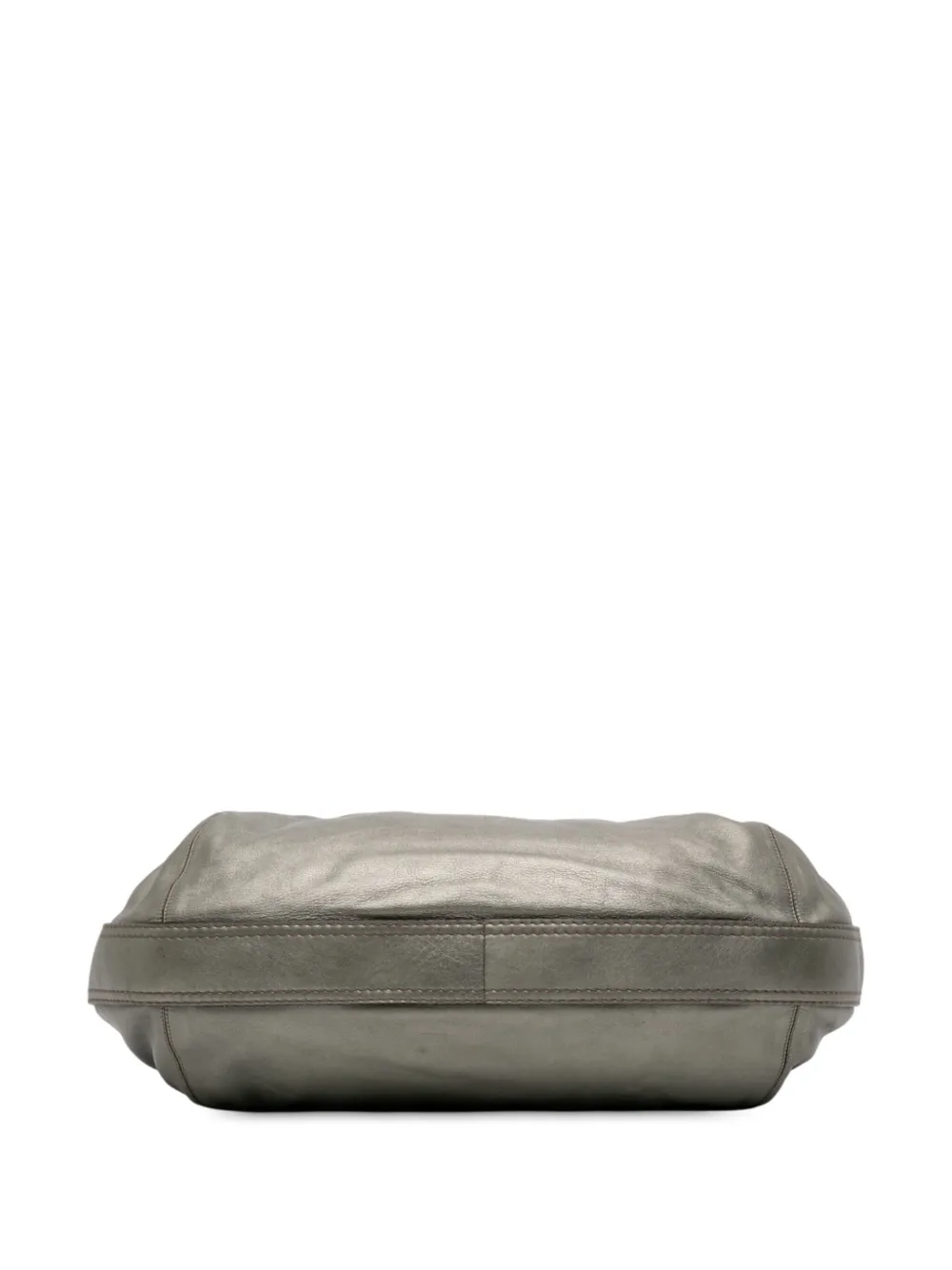 Pre-owned Loewe 2008 Metallic Leather Fiesta Satchel In Green