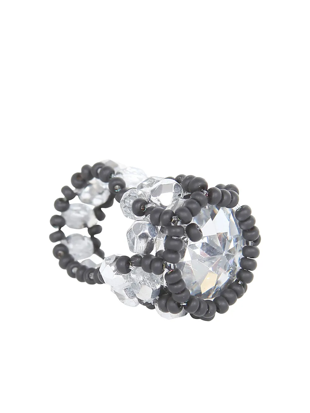 Maria Calderara beaded ring - Zilver
