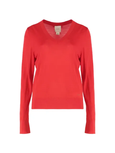 Calvin Klein V-neck wool top