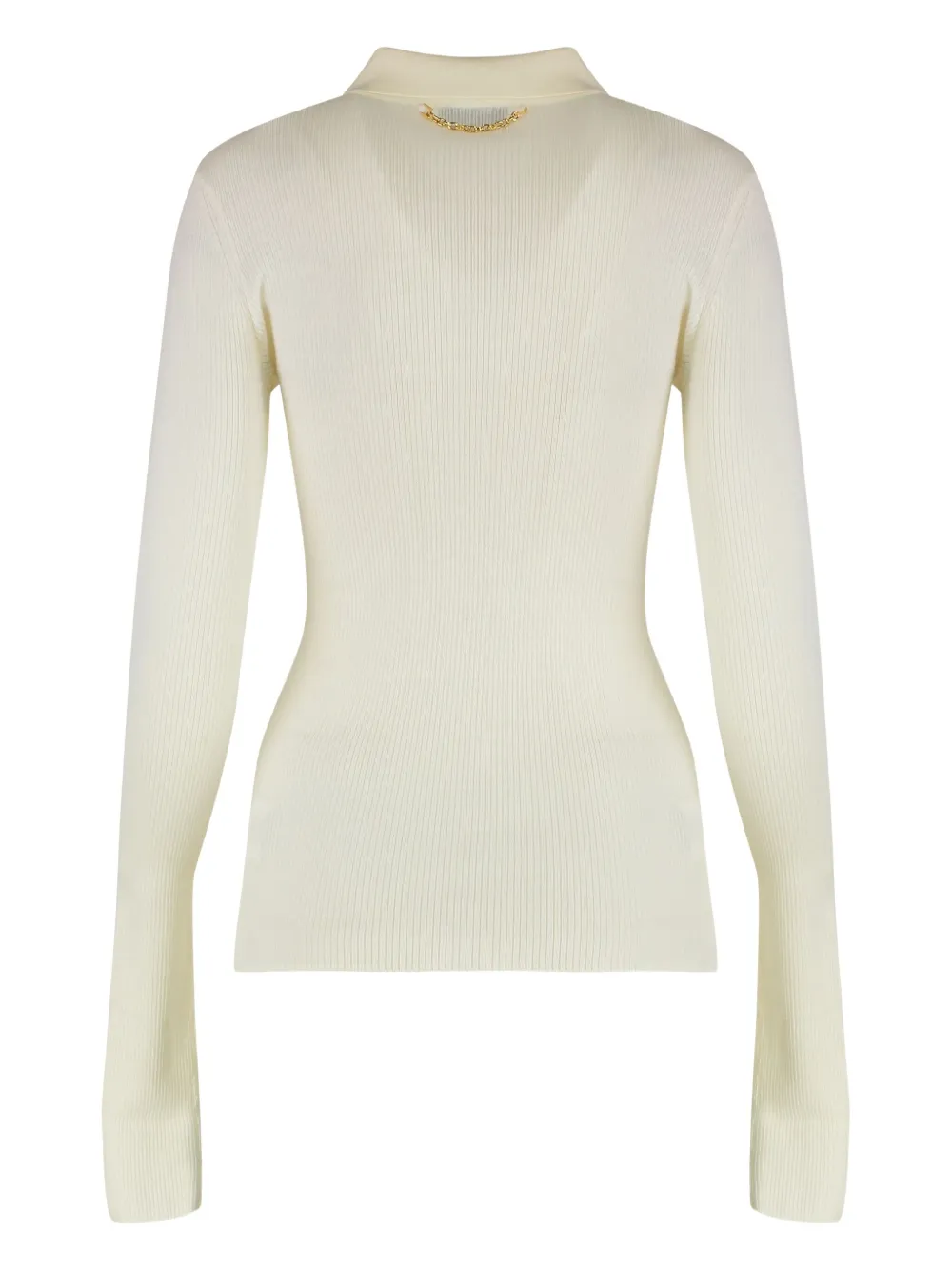 Elisabetta Franchi long-sleeve polo shirt - Beige