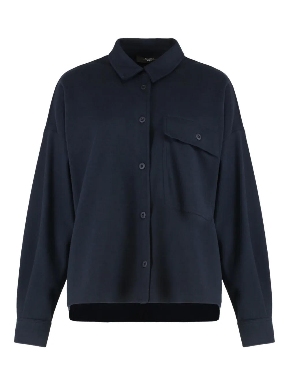 Weekend Max Mara Nancy flannel jacket | Blue | Image 1