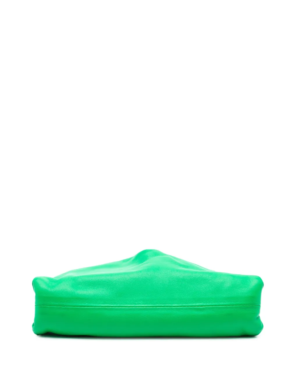 Pre-owned Bottega Veneta 2012-2025 Lambskin The Mini Pouch Crossbody Bag In Green