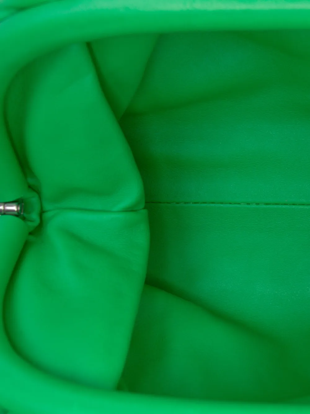 Pre-owned Bottega Veneta 2012-2025 Lambskin The Mini Pouch Crossbody Bag In Green