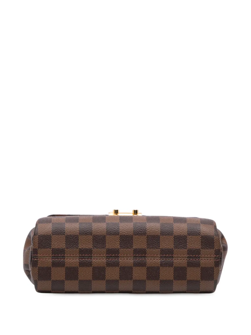 Pre-owned Louis Vuitton 2017 Damier Ebene Croisette Satchel In Brown