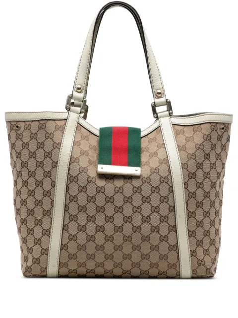 Gucci Pre-Owned tote GG Canvas Web New Ladies 2000-2015