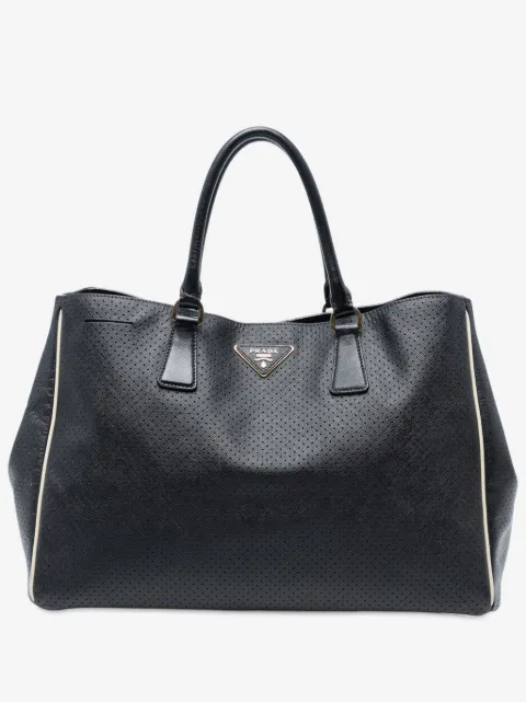 Prada Pre-Owned 2010-2025 Large Perforated Saffiano Lux Galleria tote bag