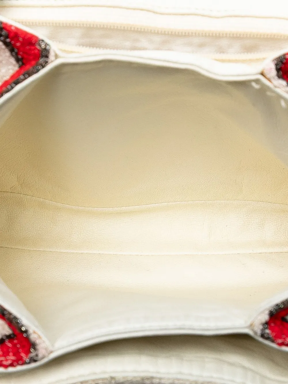 CHANEL Pre-owned 2008-2009 Cc Quilted Tweed Striped Single Flap Shoulder Bag In White