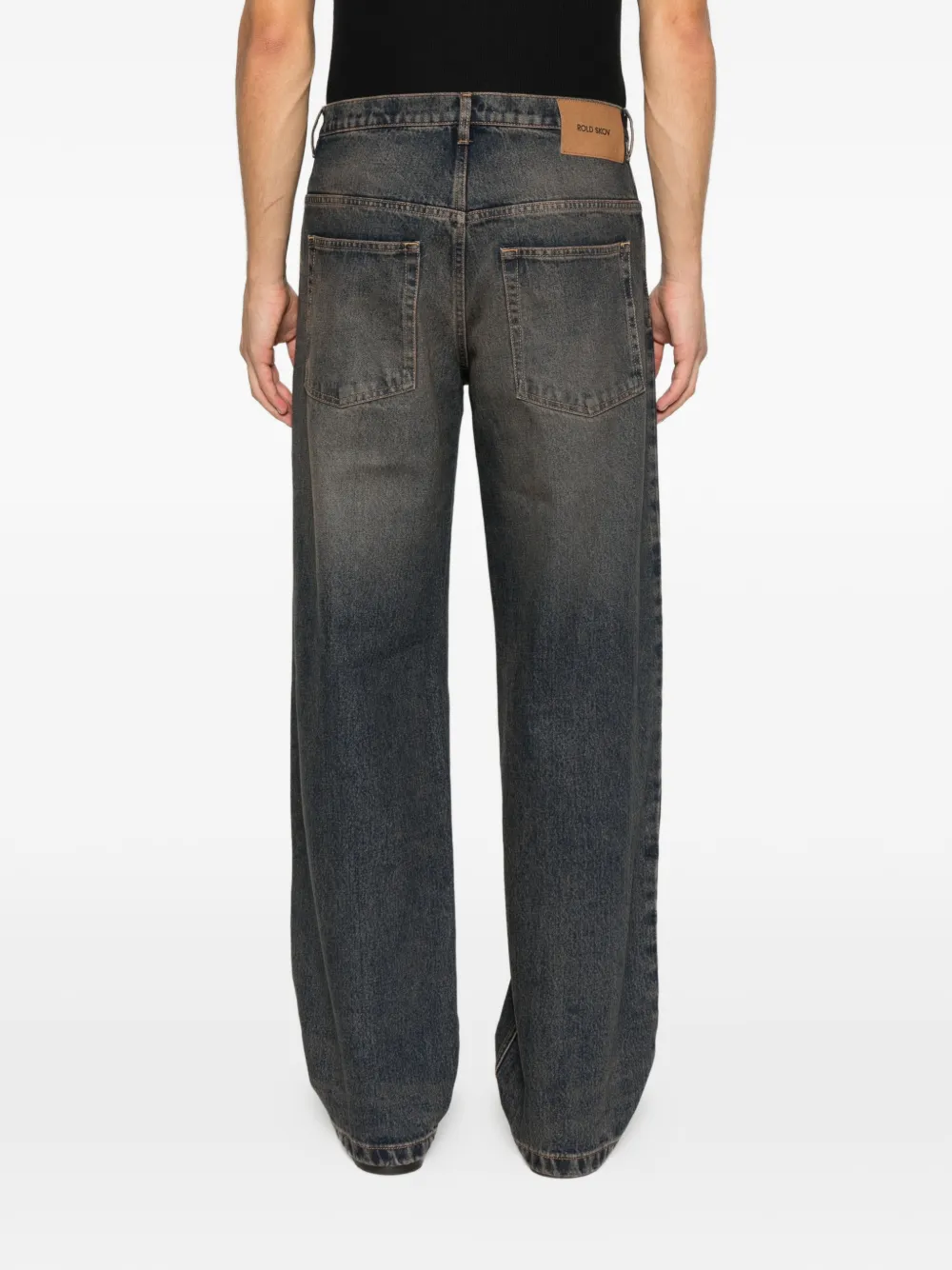 rold skov Peach wide jeans Blauw