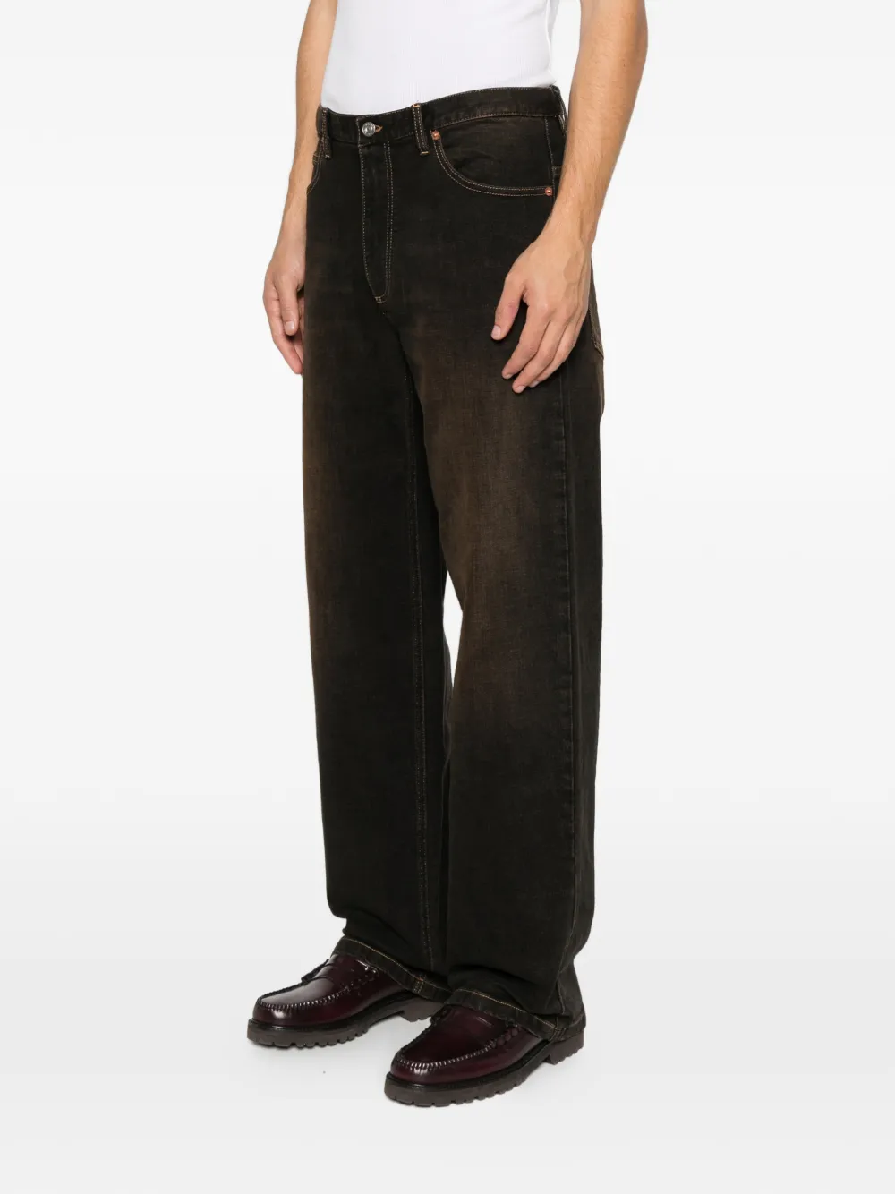 rold skov wide jeans Zwart