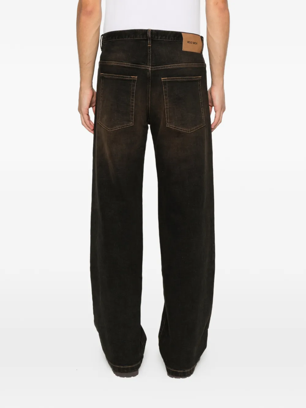 rold skov wide jeans Zwart