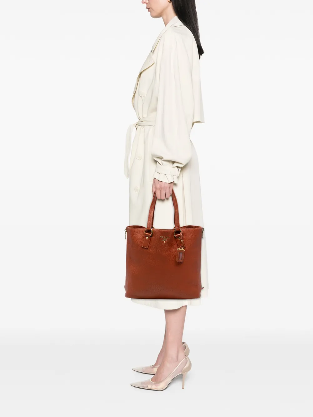 Prada Pre-Owned tote Vitello Daino con cierre lateral 2000-2025 | Estilos de archivo | Image 2