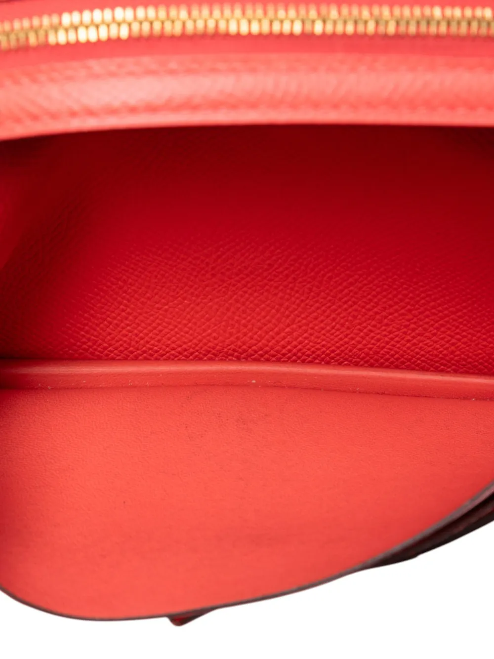 Pre-owned Hermes 2016 Epsom Bearn Wallet Long Wallets In Red