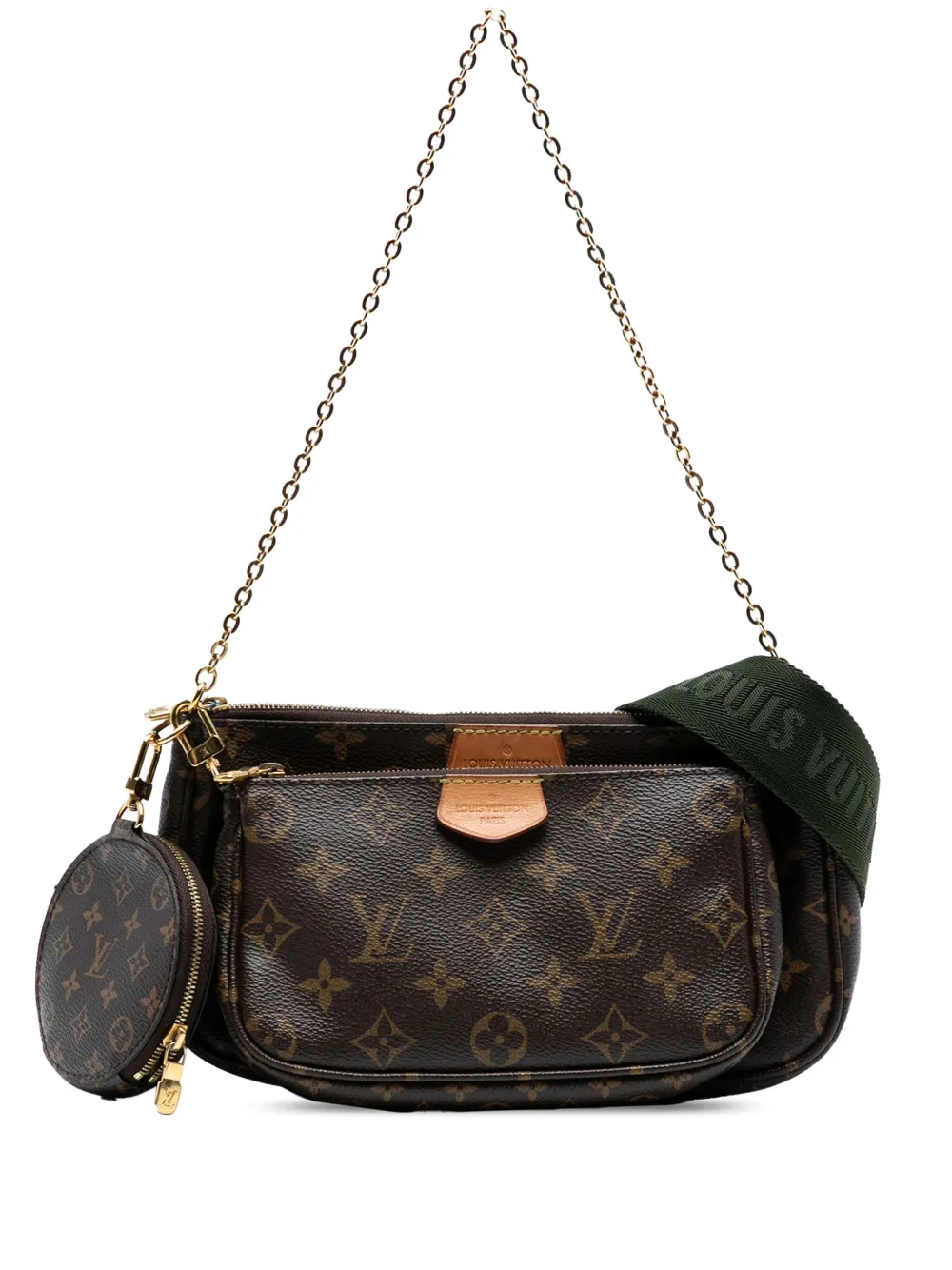 Louis Vuitton Pre-Owned 2021-2025 モノグラム ミュルティ ポシェット アクセソワール サッチェルバッグ -