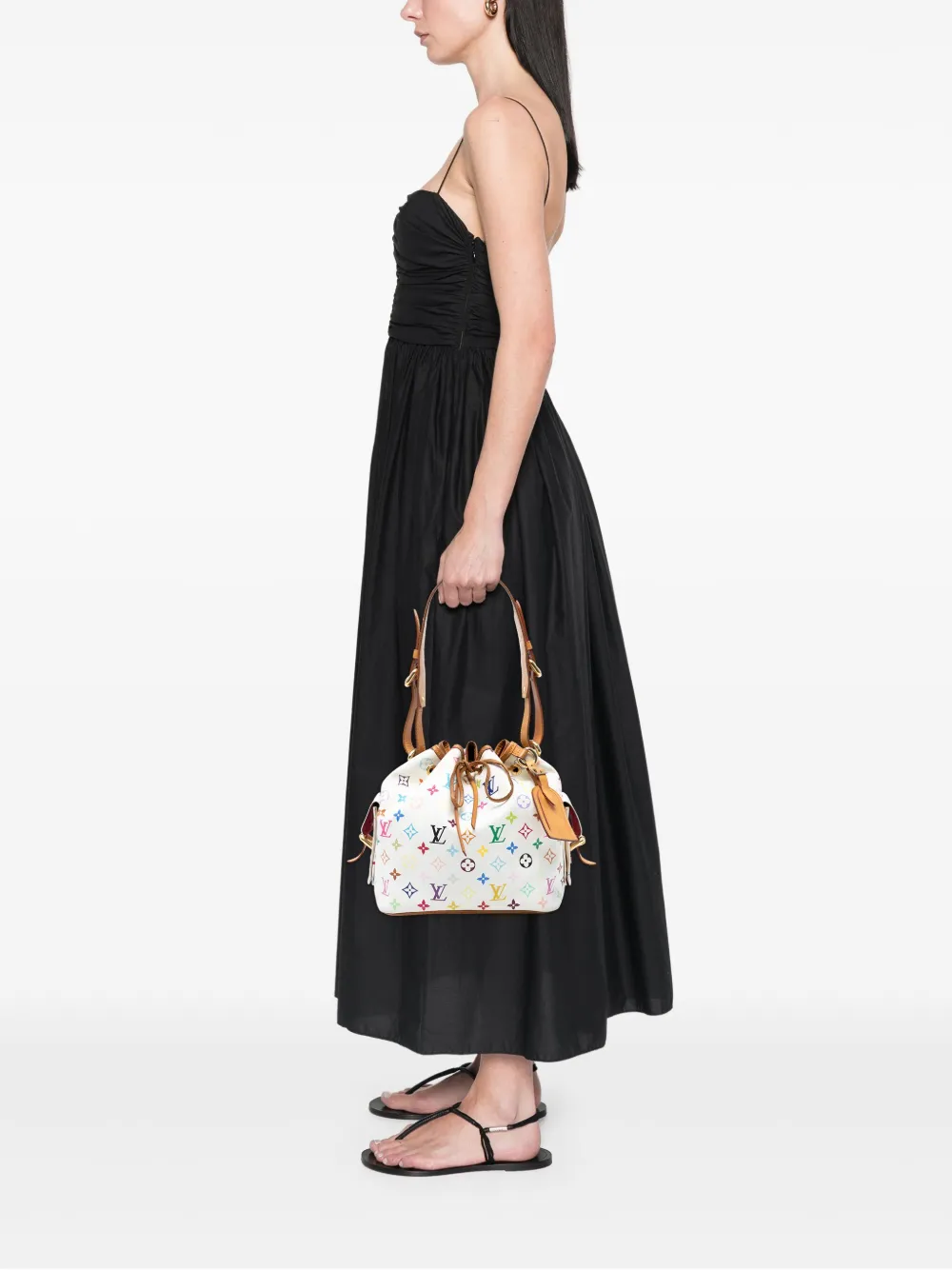 Pre-owned Louis Vuitton 2005 Monogram Multicolore Petit Noe Bucket Bag