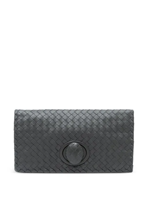Bottega Veneta Pre-Owned bolsa de mano Turn Lock de piel de napa en Intrecciato 2012-2025