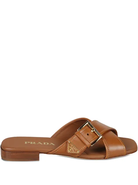 Prada buckle strap sandals