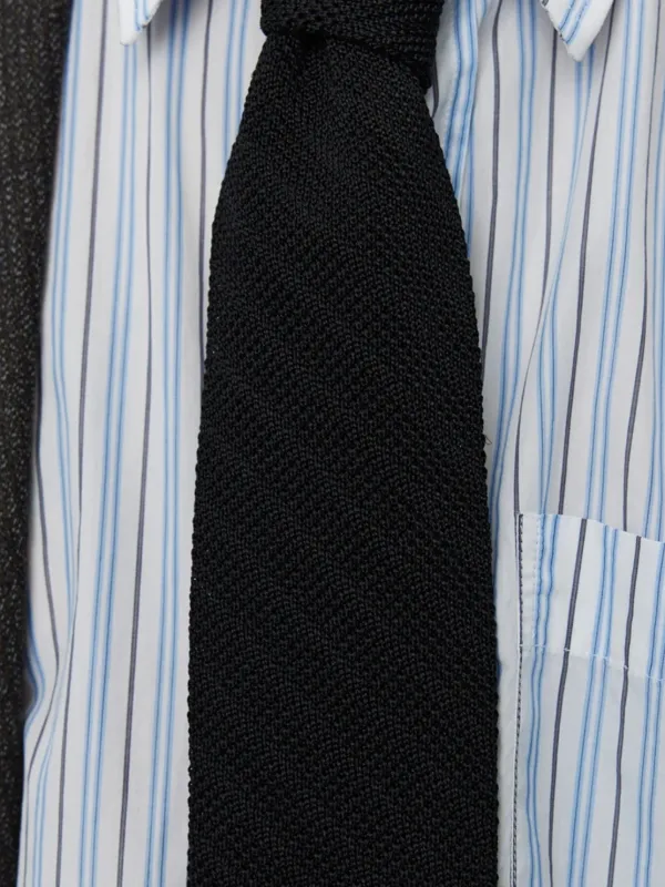 Mfpen ニット シルクネクタイ | ブラック | FARFETCH JP