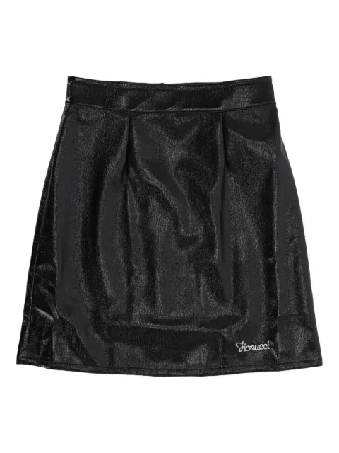 Fiorucci logo-embroidered mini skirt