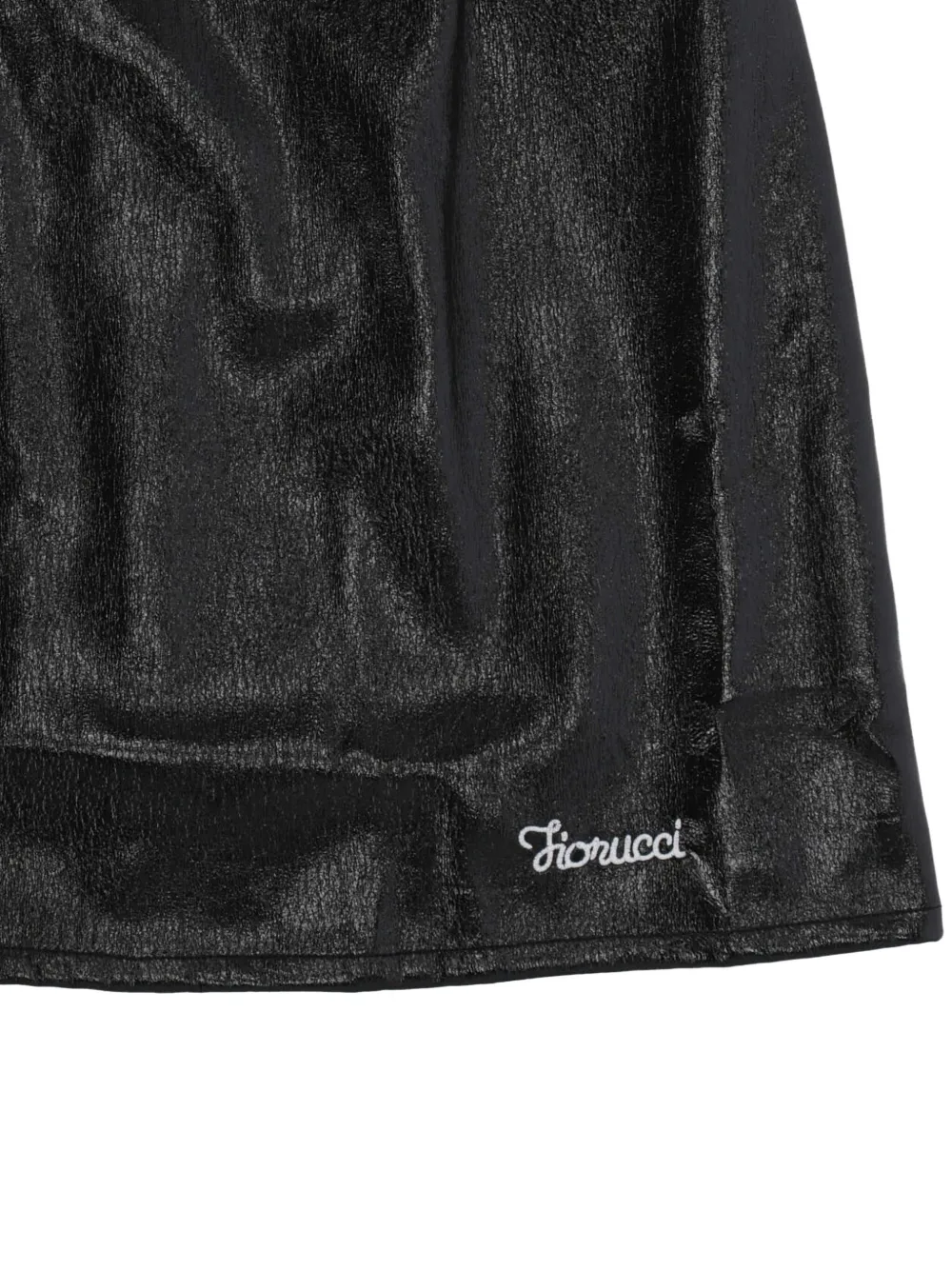 Fiorucci Logo-embroidered Mini Skirt In Black