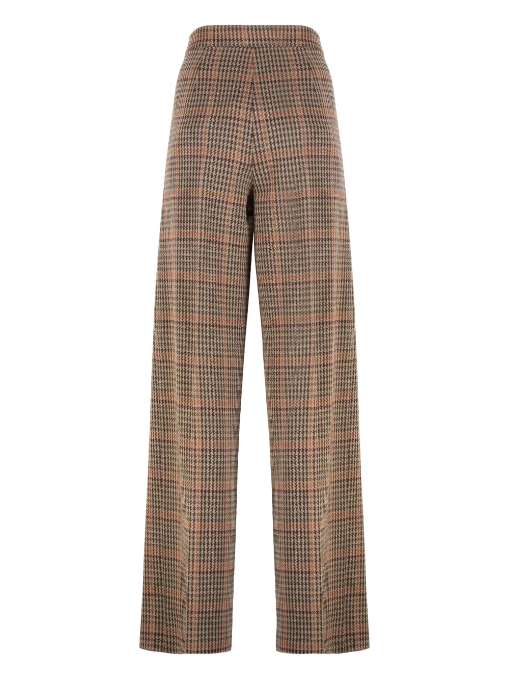 Max Mara Seggio pleated Prince-of-Wales trousers - Beige
