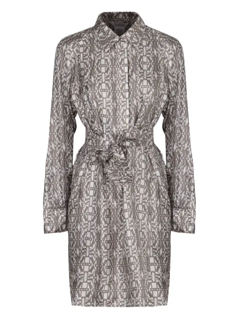 Max Mara Grembo monogram printed mini shirt dress